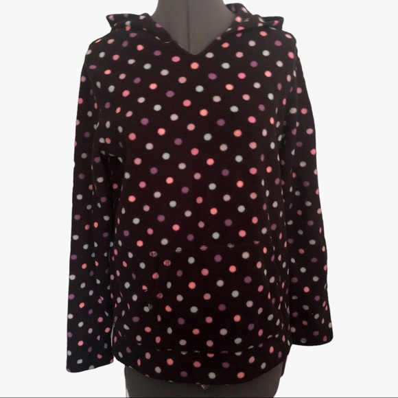 Children’s Place Pullover Fleece Polka Dot Hoodie Size XXL 16 - Picture 1 of 4